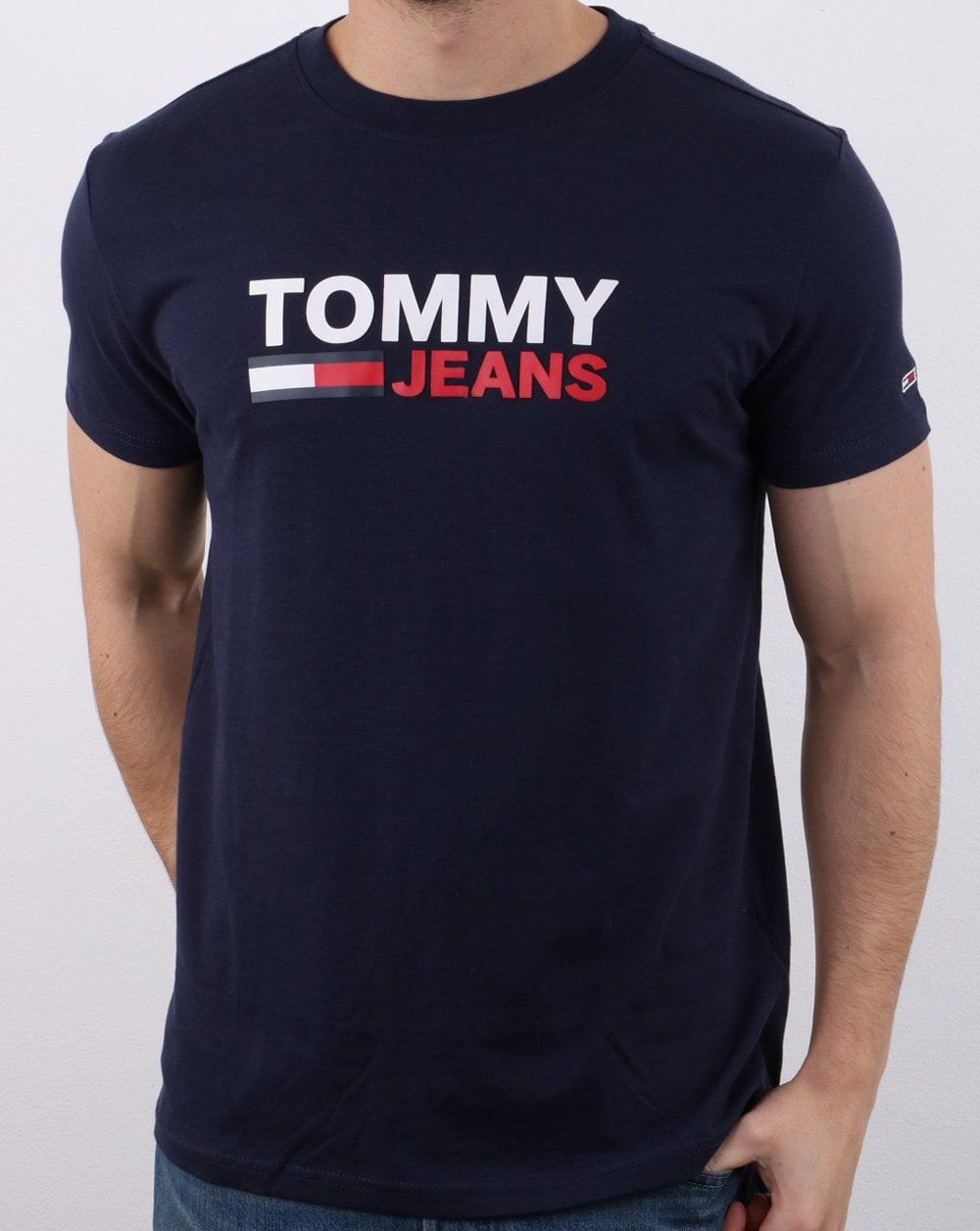 Tommy Hilfiger Corp Logo T-shirt Navy