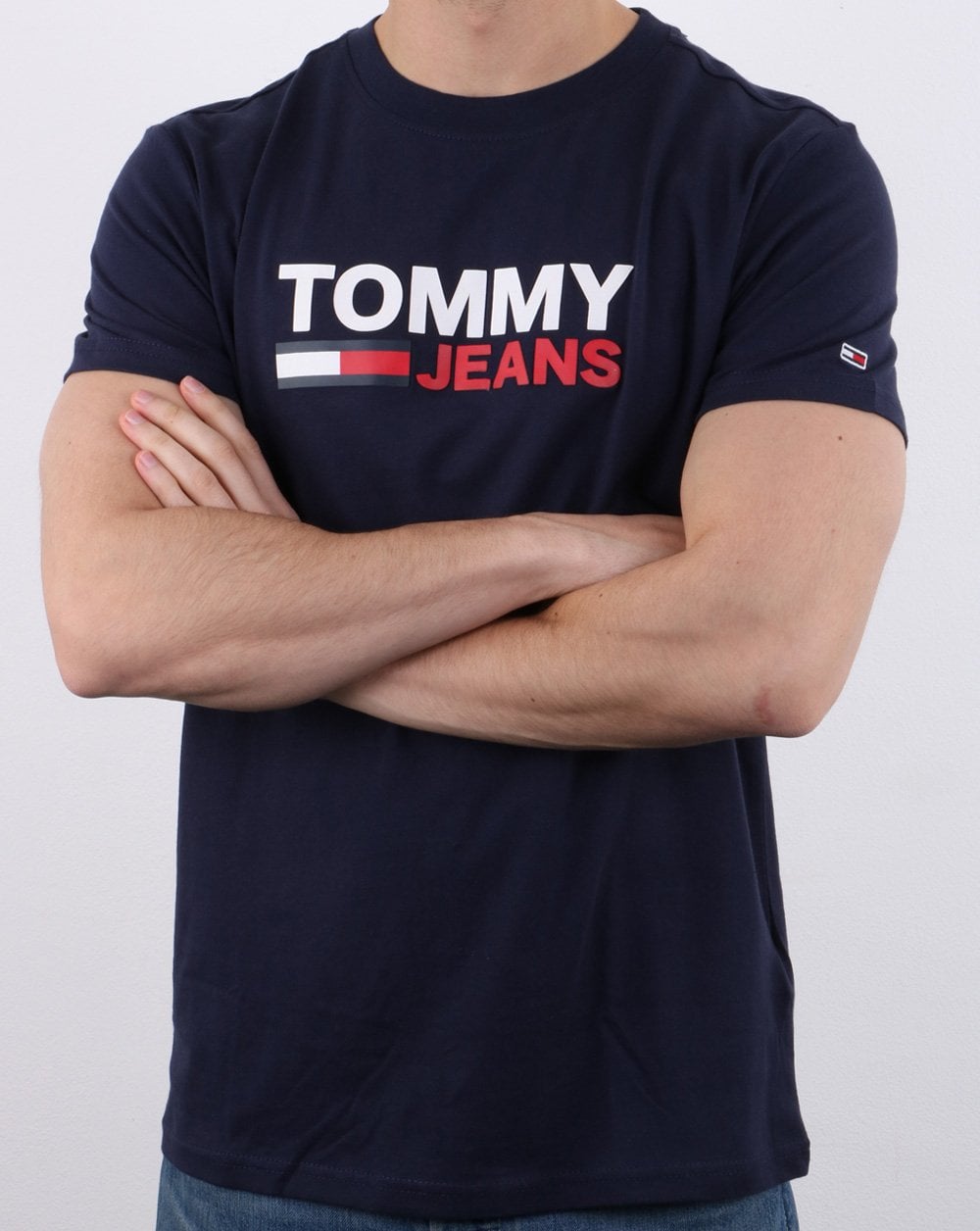 Tommy Hilfiger Corp Logo T-shirt Navy
