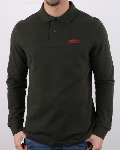 Barbour International Long Sleeve Polo Dark Green