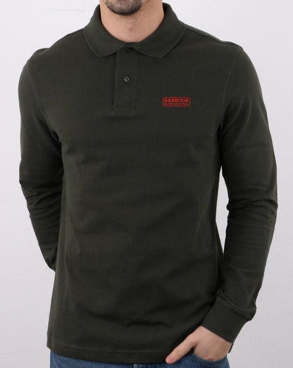 Barbour International Long Sleeve Polo Dark Green