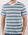 Lacoste Striped T-shirt White/Navy/Turquoise