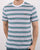 Lacoste Striped T-shirt White/Navy/Turquoise