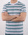 Lacoste Striped T-shirt White/Navy/Turquoise