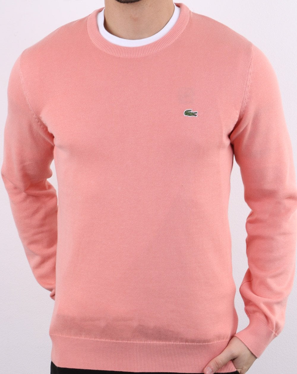 Lacoste Crew Neck Jumper Pink