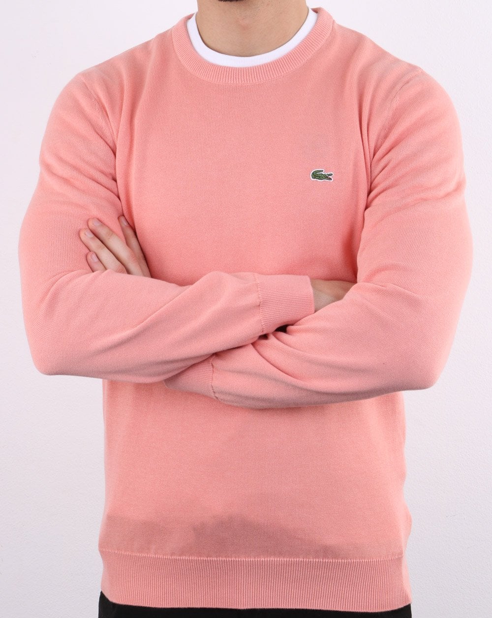 Lacoste Crew Neck Jumper Pink