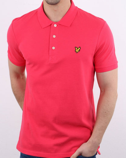 Lyle And Scott Polo Shirt Geranium Pink