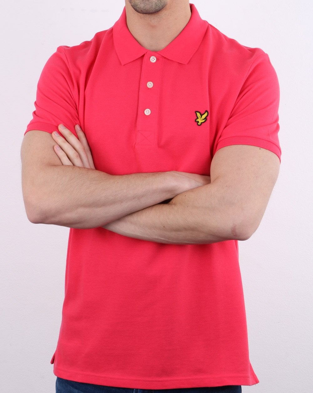 Lyle And Scott Polo Shirt Geranium Pink