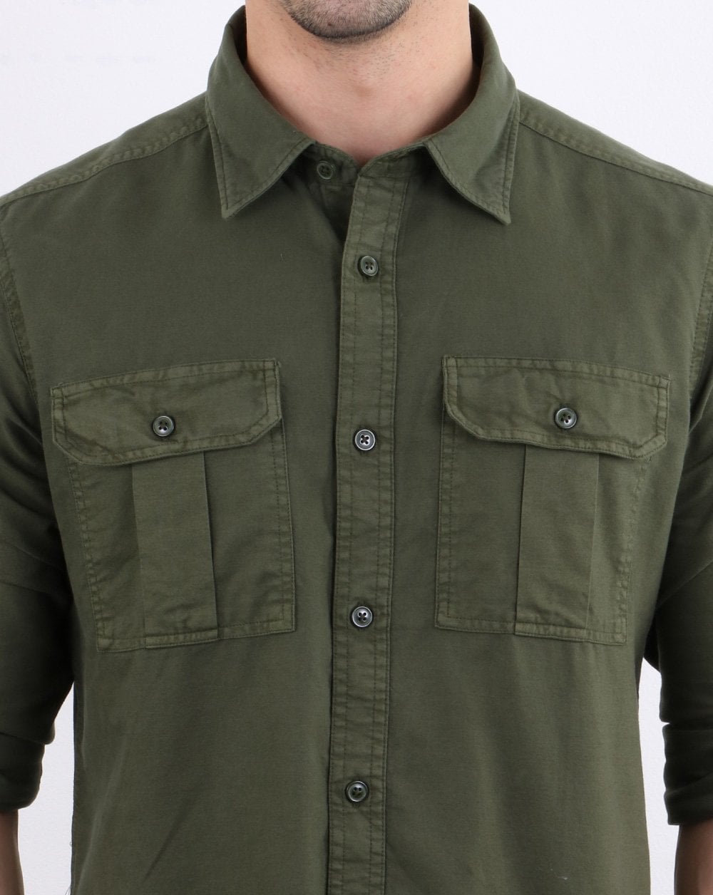 Barbour International Manifold Shirt Khaki Green