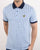 Lyle And Scott Check Polo Shirt Pool Blue