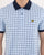 Lyle And Scott Check Polo Shirt Pool Blue