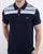 Lacoste Striped Polo Shirt Navy/White