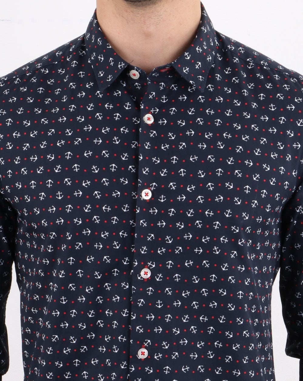 Benetton Long Sleeve Shirt Navy