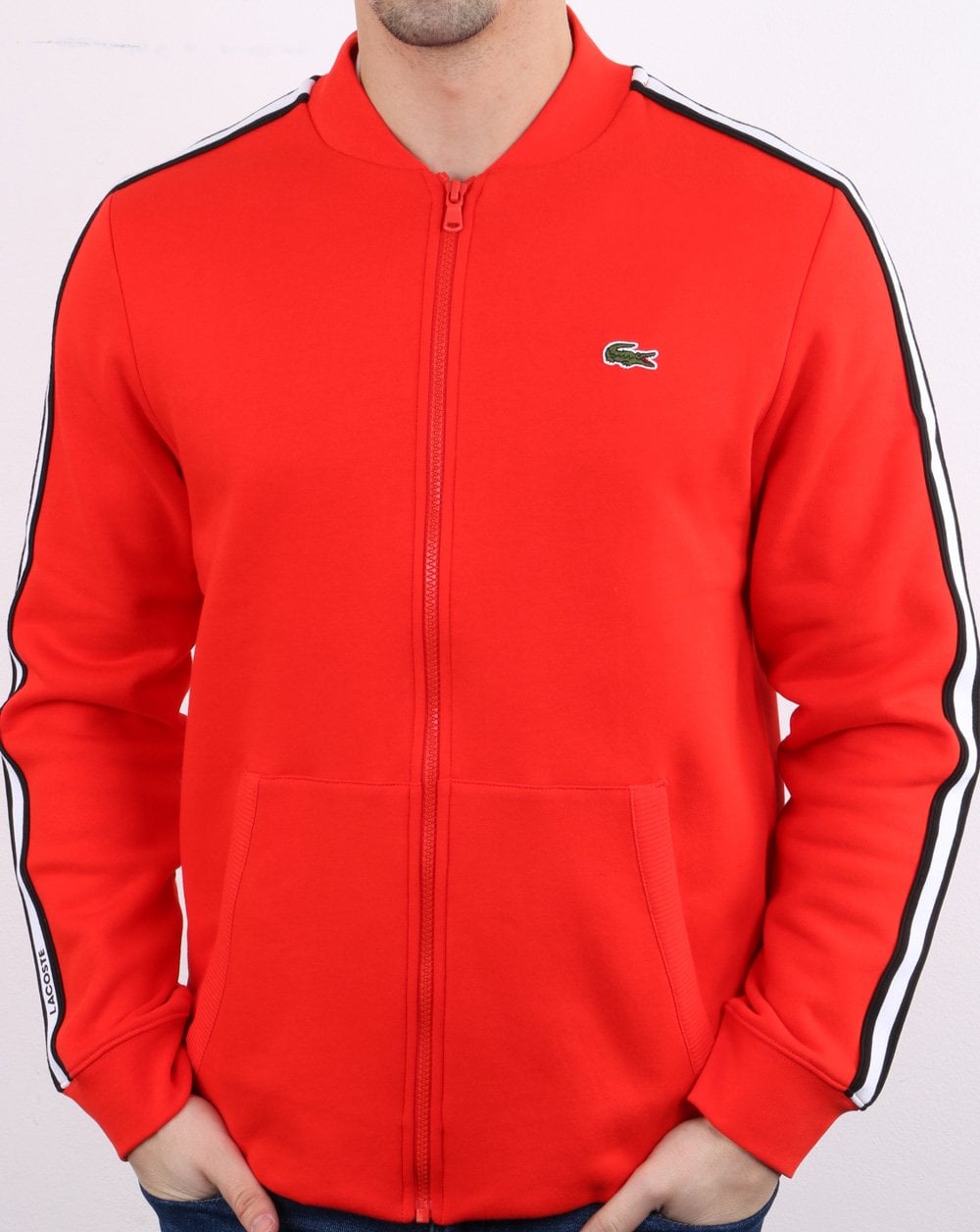 Lacoste Track Top Red/Black