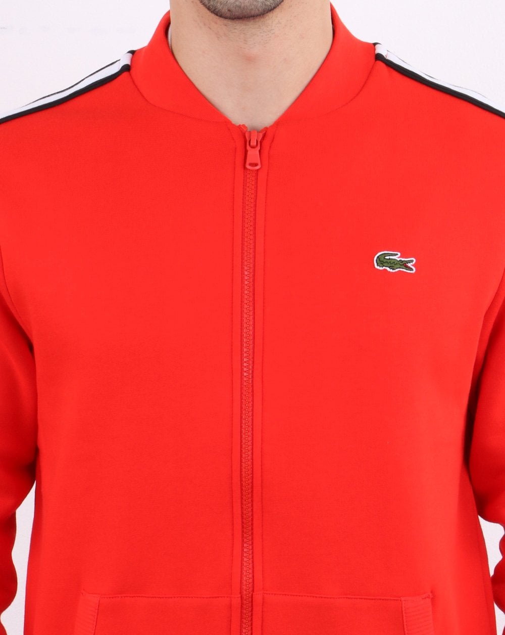 Lacoste Track Top Red/Black