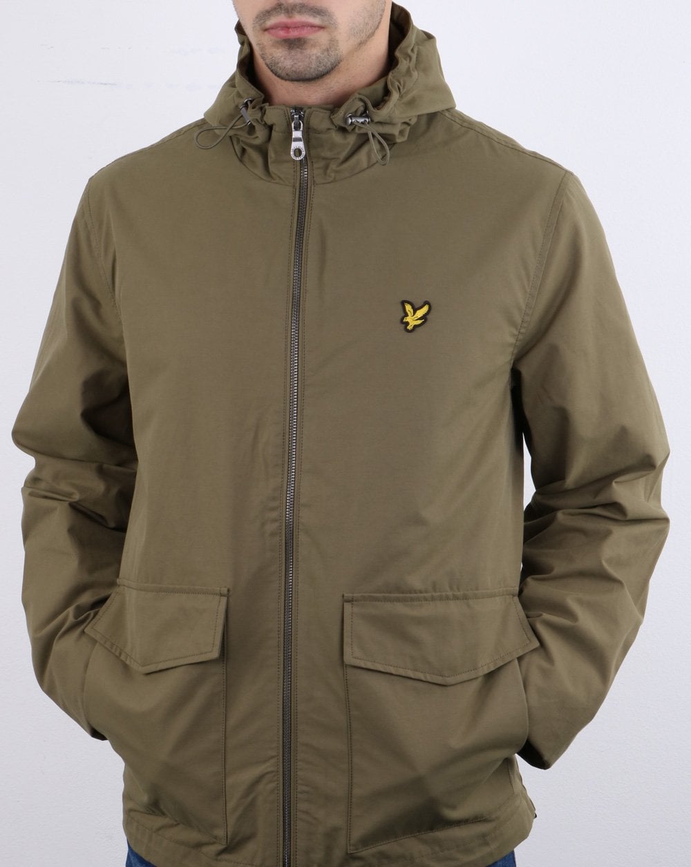 Lyle And Scott Double Pocket Jacket Khaki