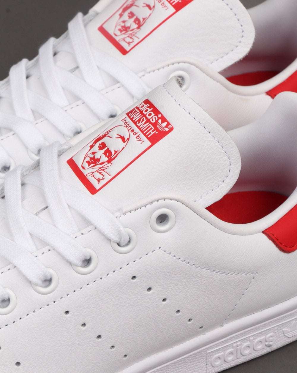 Adidas Stan Smith Trainers White/Red