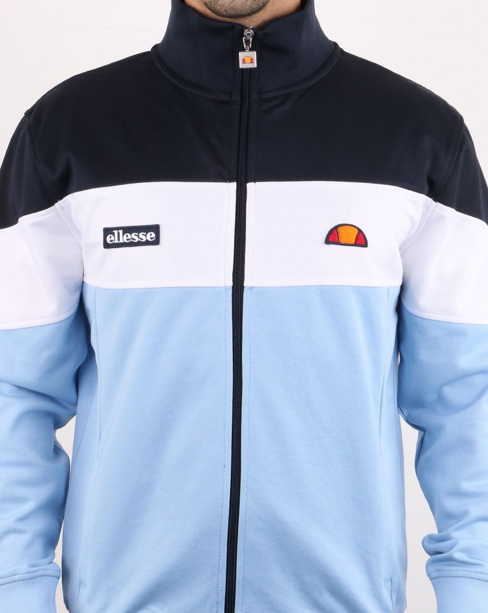 Ellesse Caprini Track Top Light Blue/white/navy