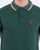 Trojan Tipped Pique Polo Shirt Forest Green