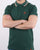 Trojan Tipped Pique Polo Shirt Forest Green