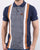 Trojan Houndstooth Polo Shirt Navy