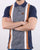 Trojan Houndstooth Polo Shirt Navy