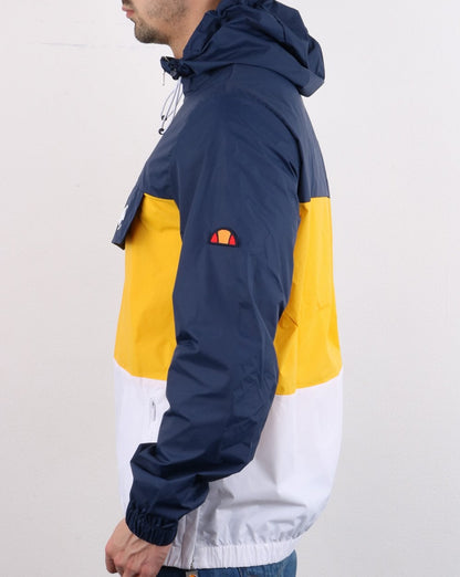 Ellesse 3 colour Jacket Navy/Yellow/White