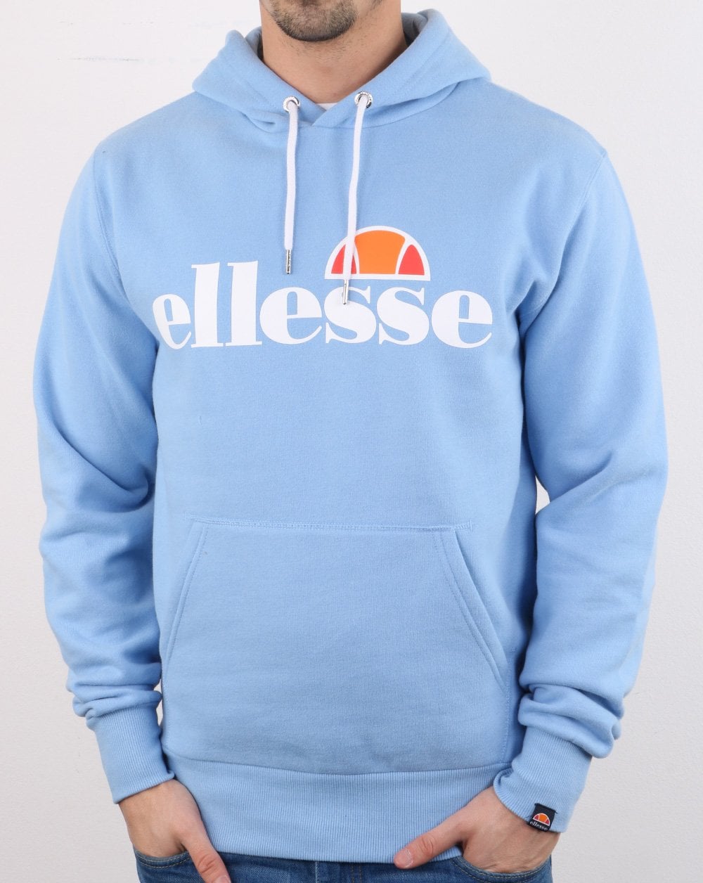 Ellesse Logo Hoody Light Blue
