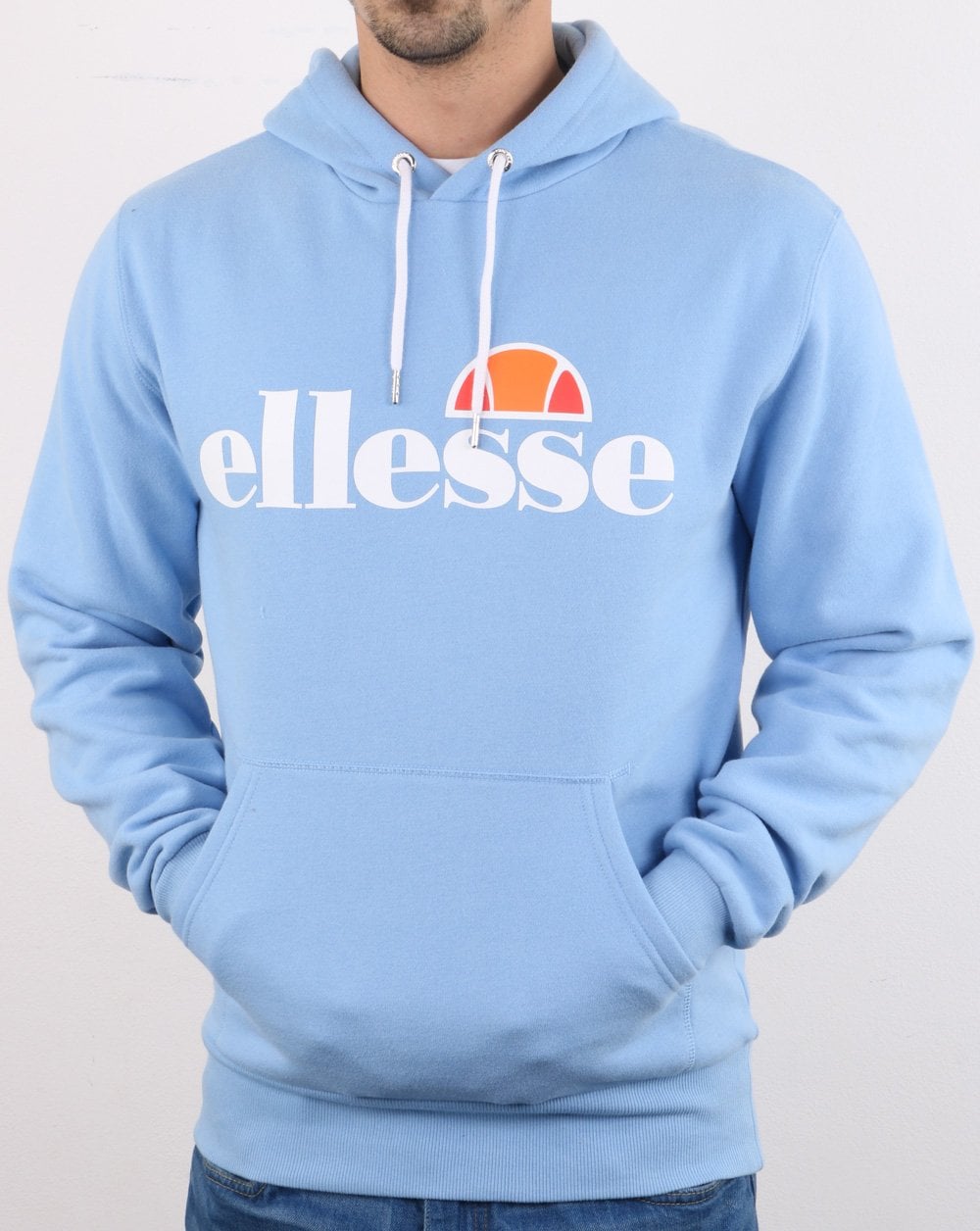 Ellesse Logo Hoody Light Blue