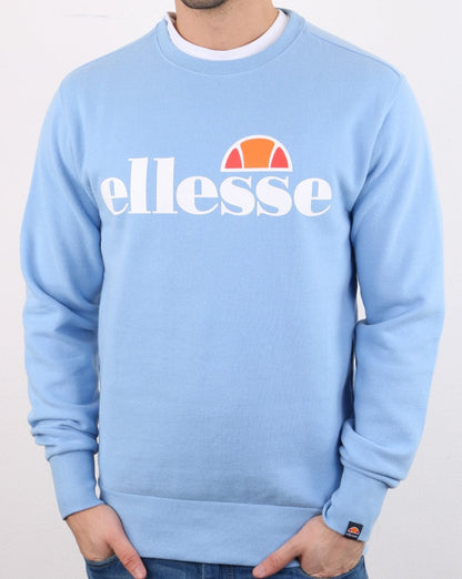 Ellesse Logo Sweatshirt Sky Blue