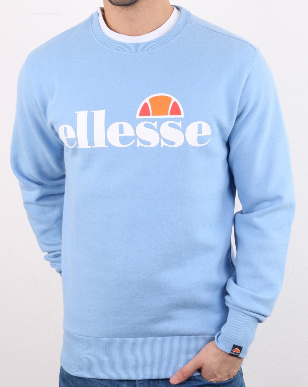 Ellesse Logo Sweatshirt Sky Blue