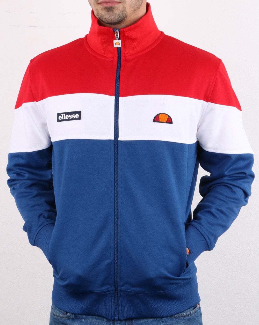 Ellesse Caprini Track Top Blue/white/red