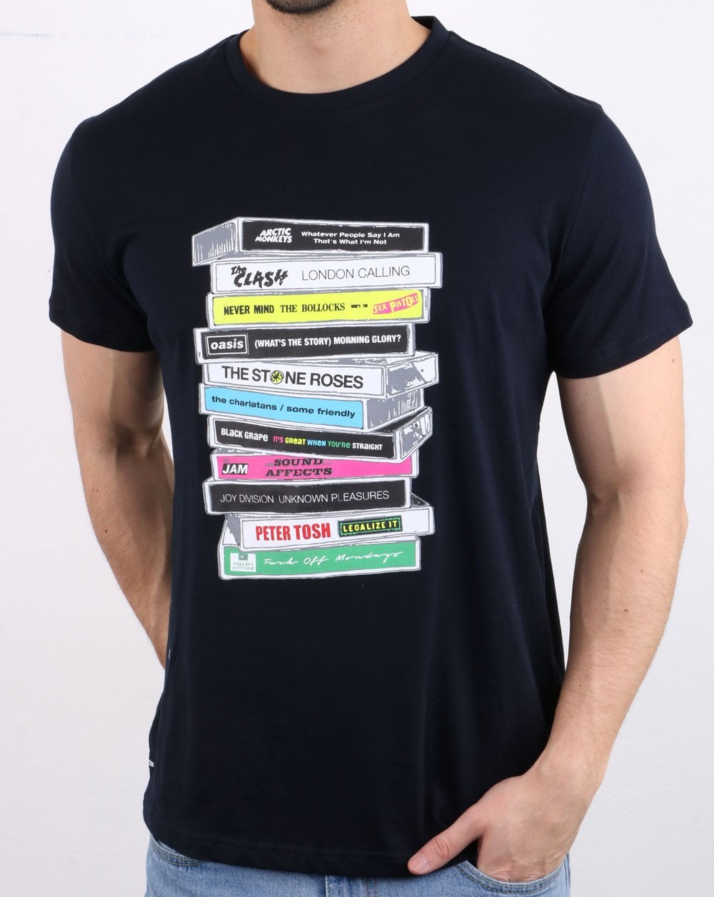 Weekend Offender Cassettes T-shirt Navy