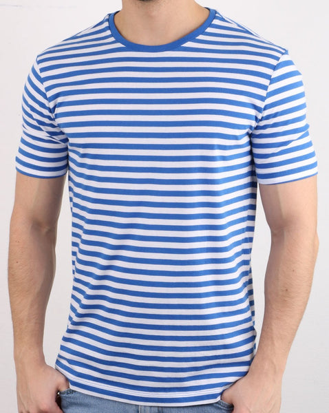 Benetton Stripe T-shirt Blue
