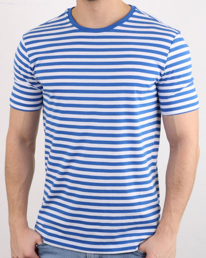 Benetton Stripe T-shirt Blue