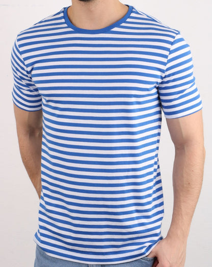 Benetton Stripe T-shirt Blue