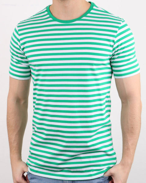 Benetton Stripe T-shirt Green