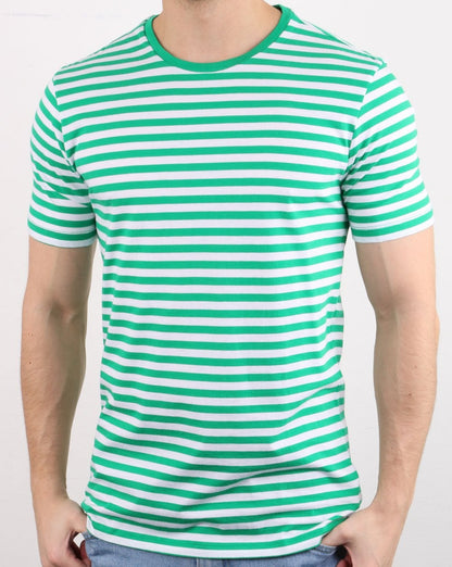 Benetton Stripe T-shirt Green