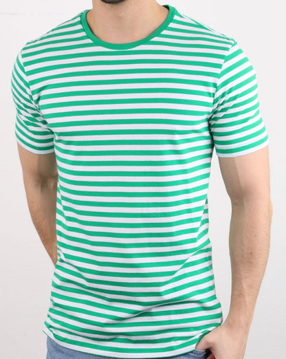 Benetton Stripe T-shirt Green