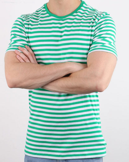 Benetton Stripe T-shirt Green