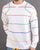 Benetton Striped Sweatshirt Off White