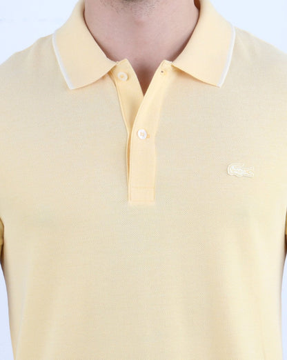 Lacoste Tonal Polo Shirt Yellow