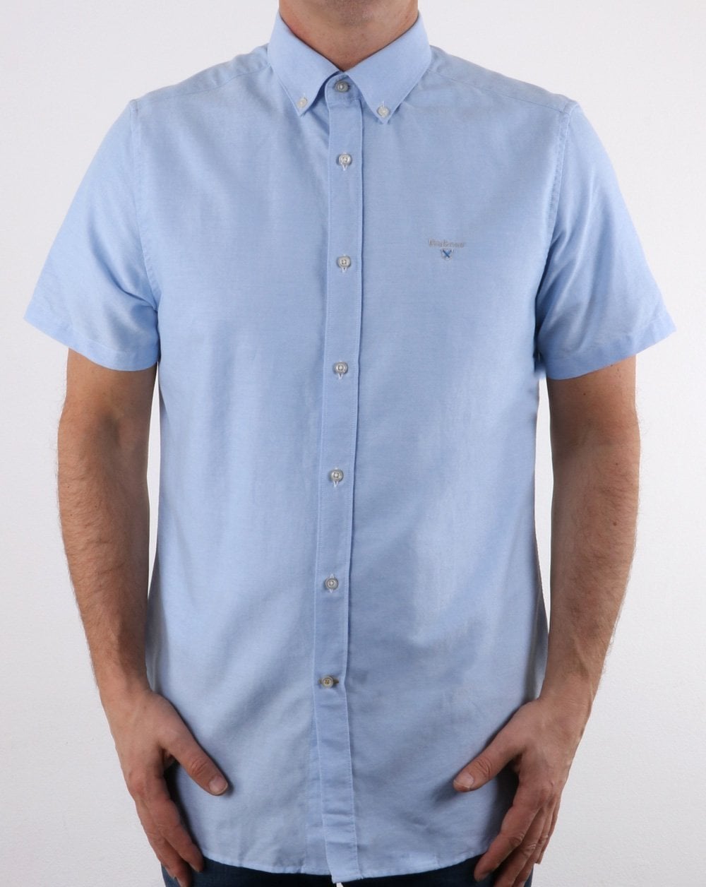 Barbour Oxford Short Sleeve Shirt Sky