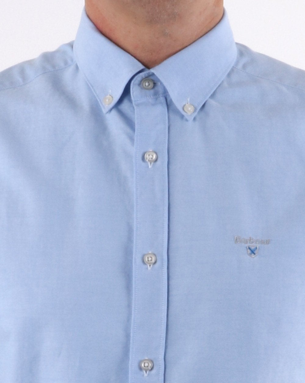 Barbour Oxford Short Sleeve Shirt Sky