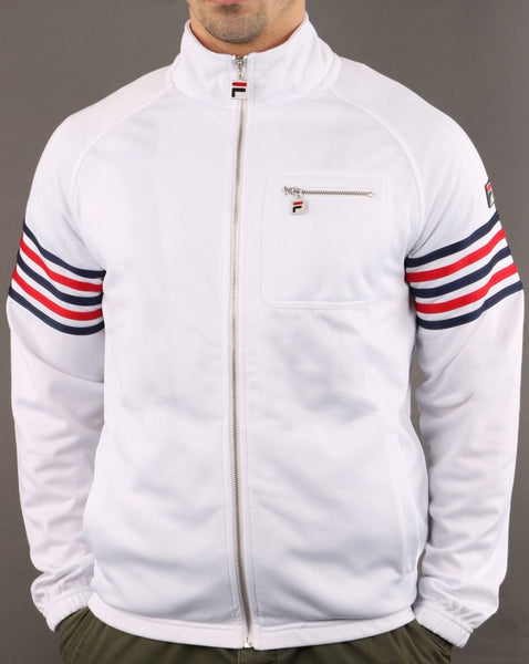 Fila Vintage 5 Stripe Track Top White/red/navy