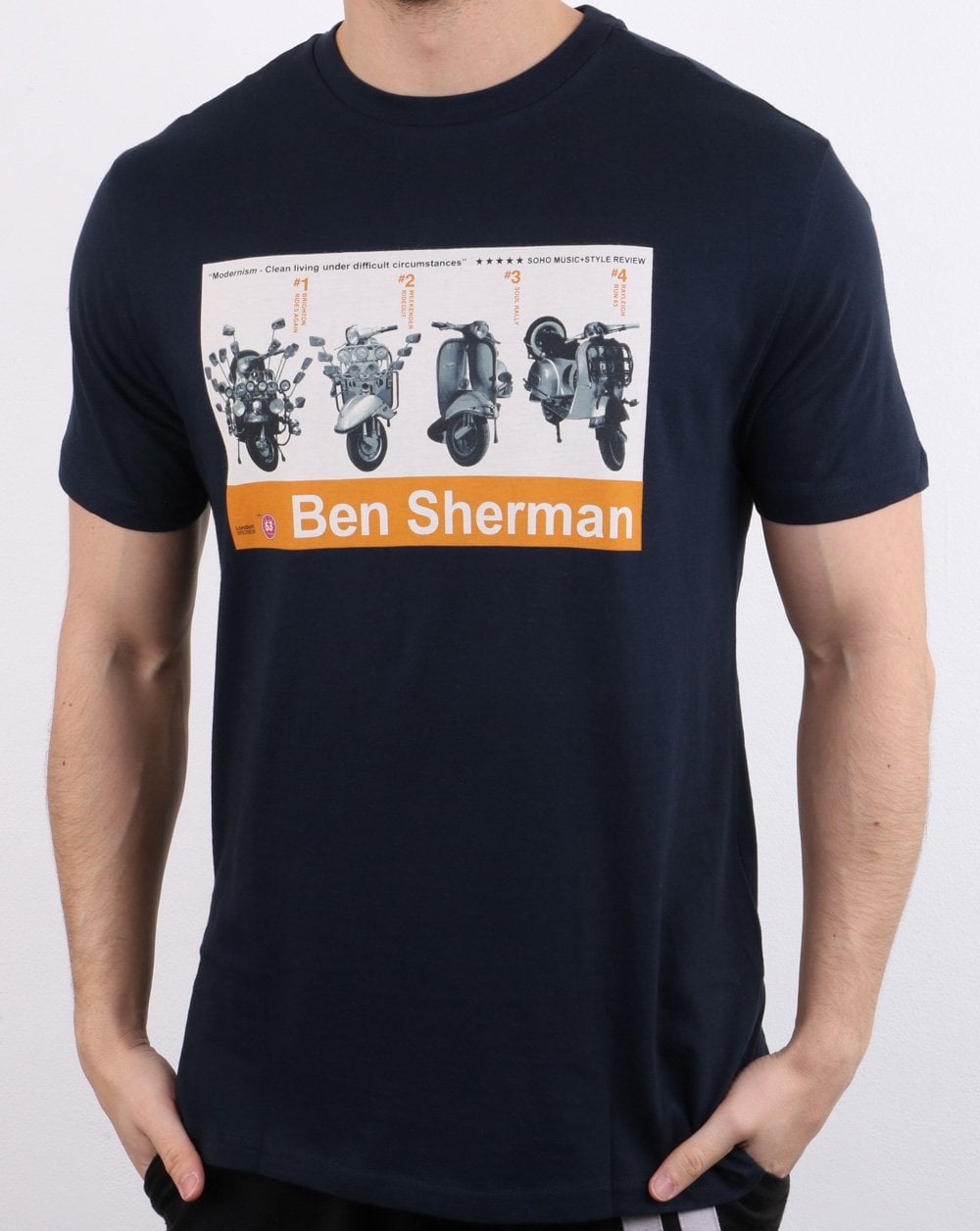 Ben Sherman Renton T-shirt Navy
