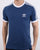 Adidas Originals 3 Stripes T Shirt Deep Blue
