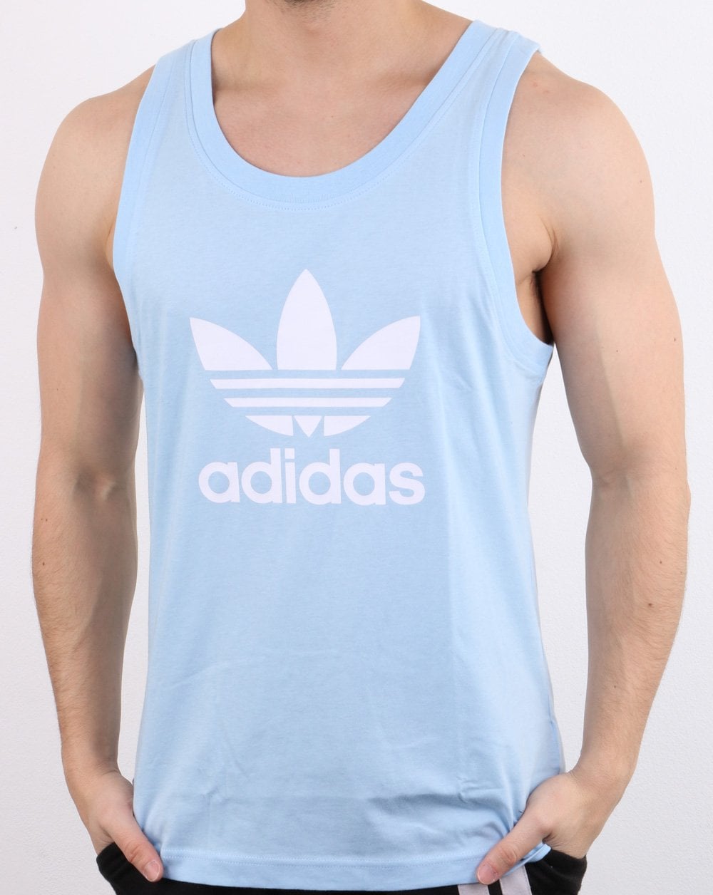 Adidas Originals Trefoil Tank Vest Sky Blue