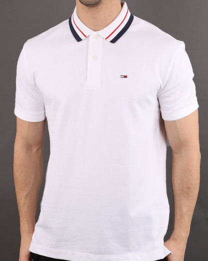 Tommy Hilfiger Tipped Polo Shirt White
