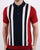 Ben Sherman Mod Stripe Knit Polo Shirt Red