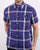 Trojan Madras Check Shirt Blue